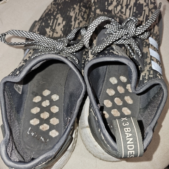 Adidas NMD Men's Shoes Size 9 Gray / Tan 3M - Picture 3 of 5